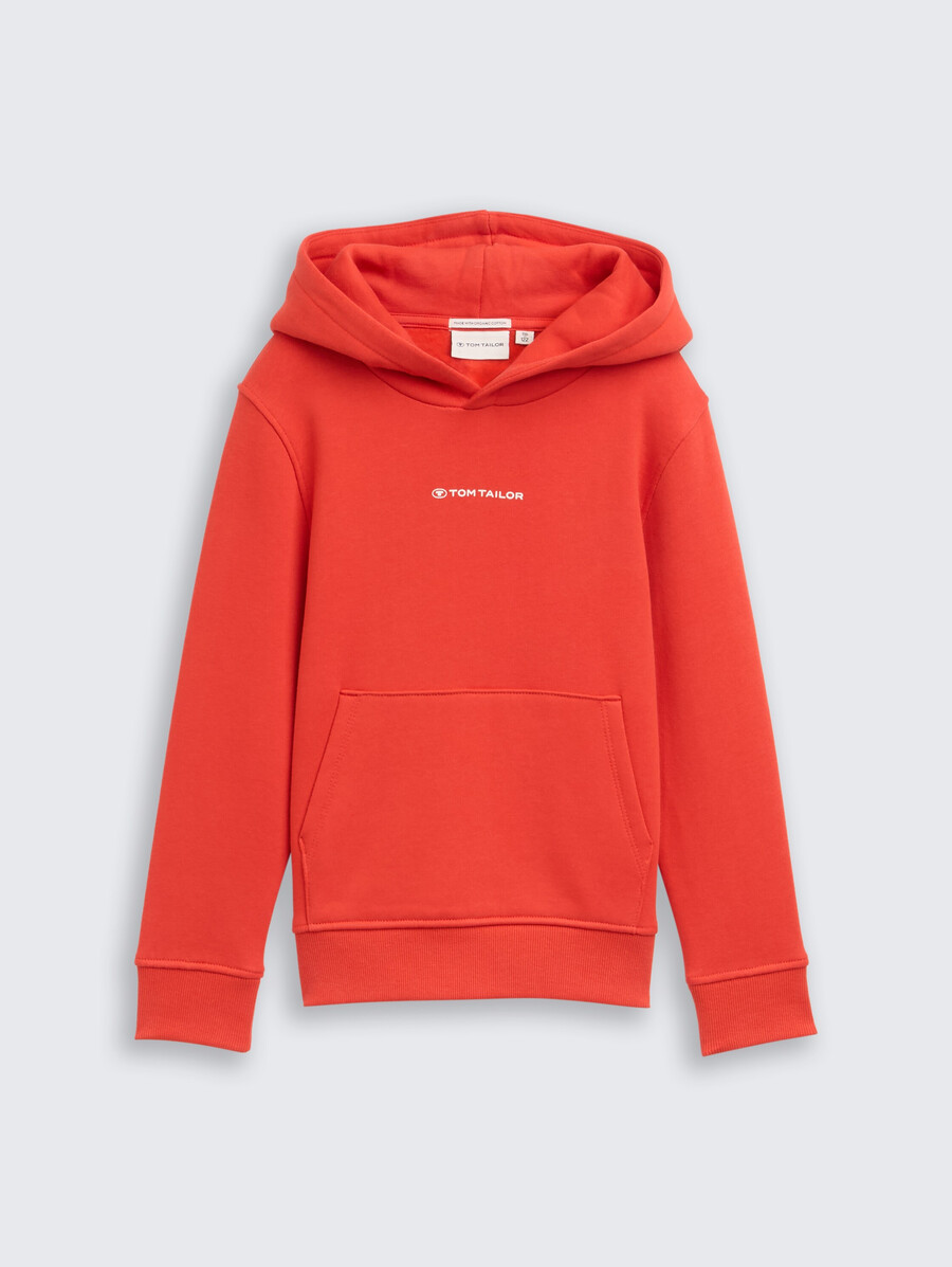 sweat à capuche imprimé avec logo