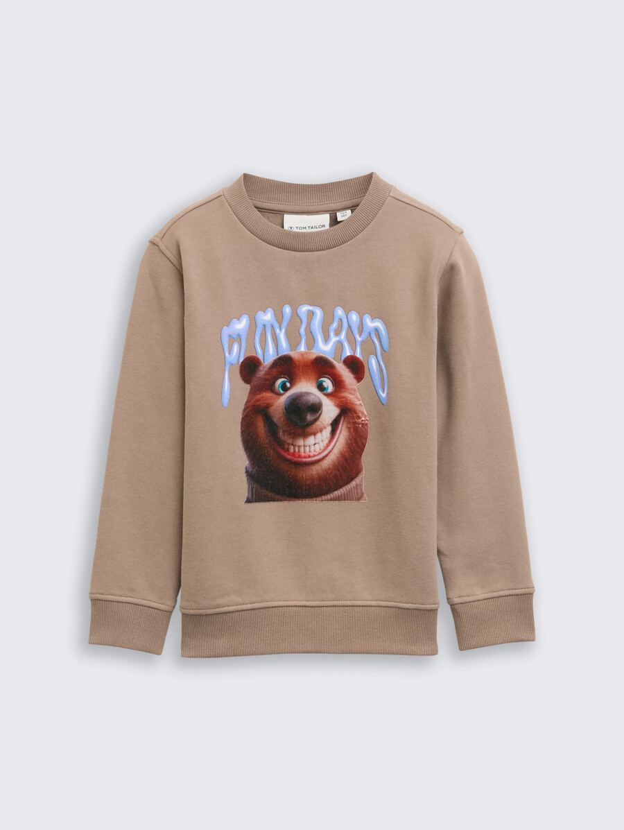 sweat-shirt à motif imprimé