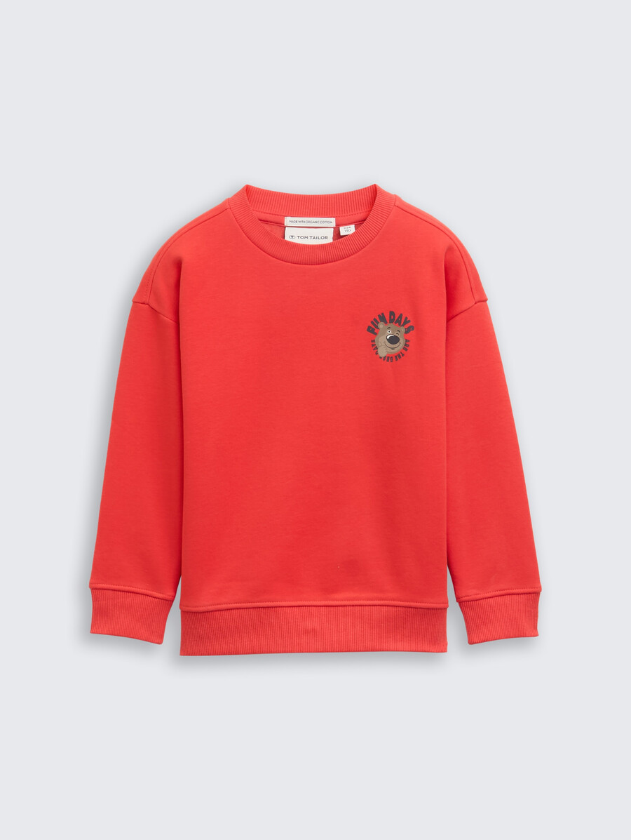 sweat-shirt oversize imprimé