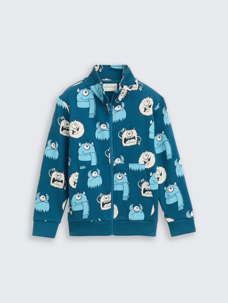 veste sweat-shirt à imprimé intégral