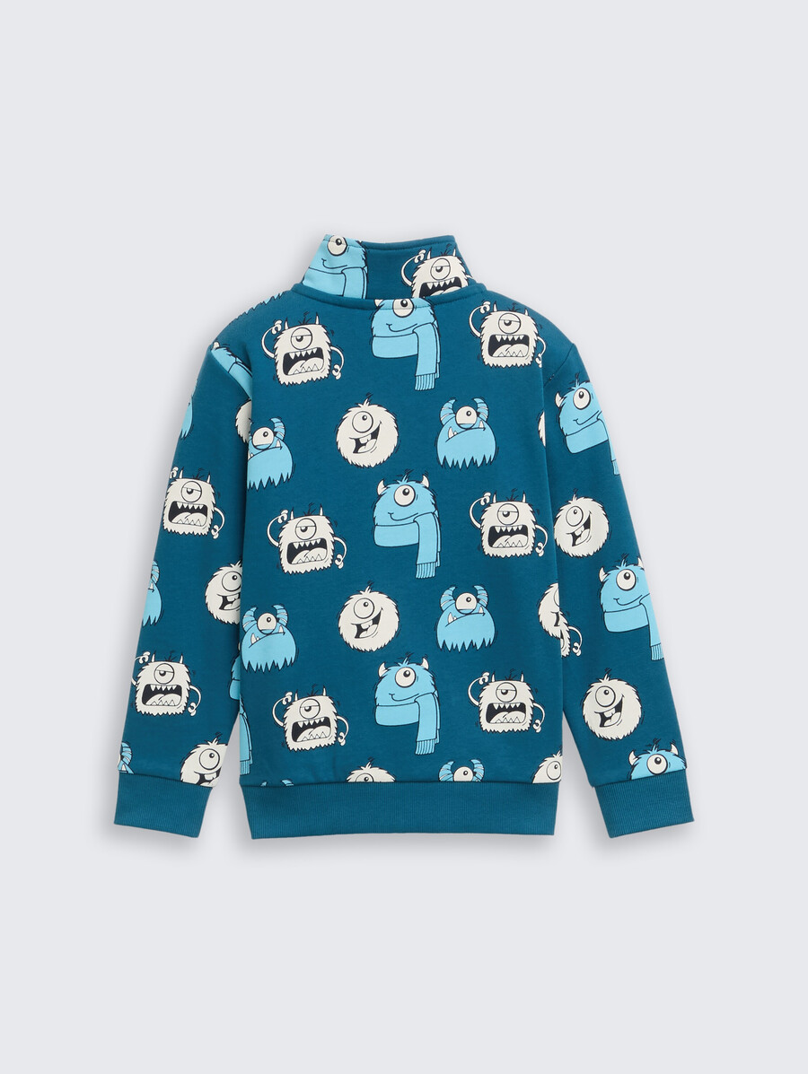 veste sweat-shirt à imprimé intégral