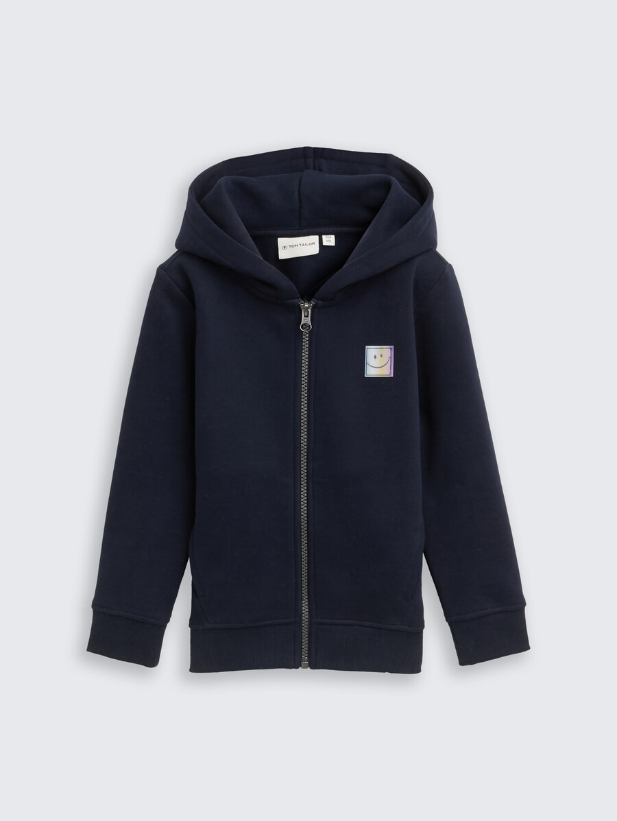 veste sweat-shirt à capuche avec imprimé au dos
