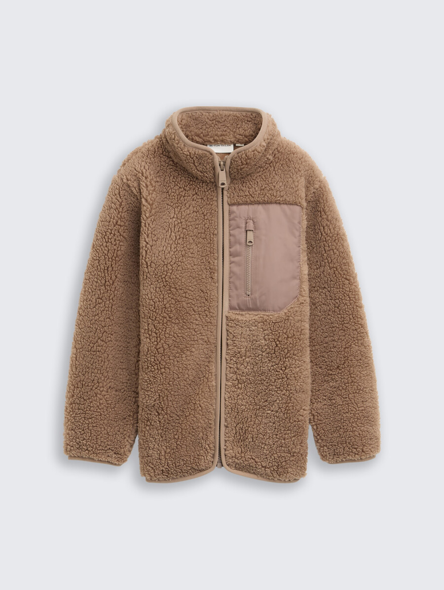 veste sweat-shirt teddy en polaire