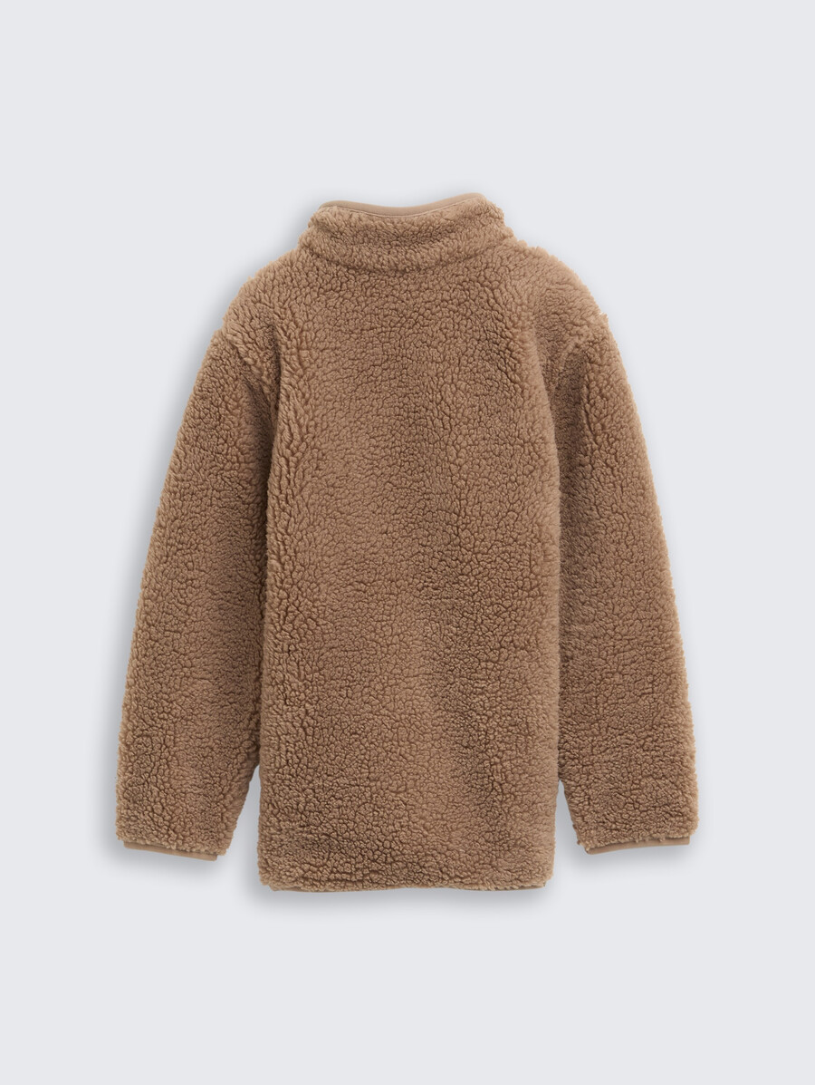 veste sweat-shirt teddy en polaire