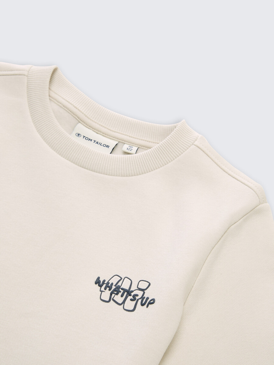 sweat-shirt à motif imprimé