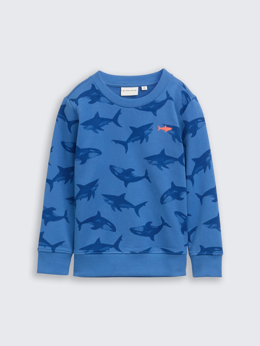 sweat-shirt basique à imprimé intégral