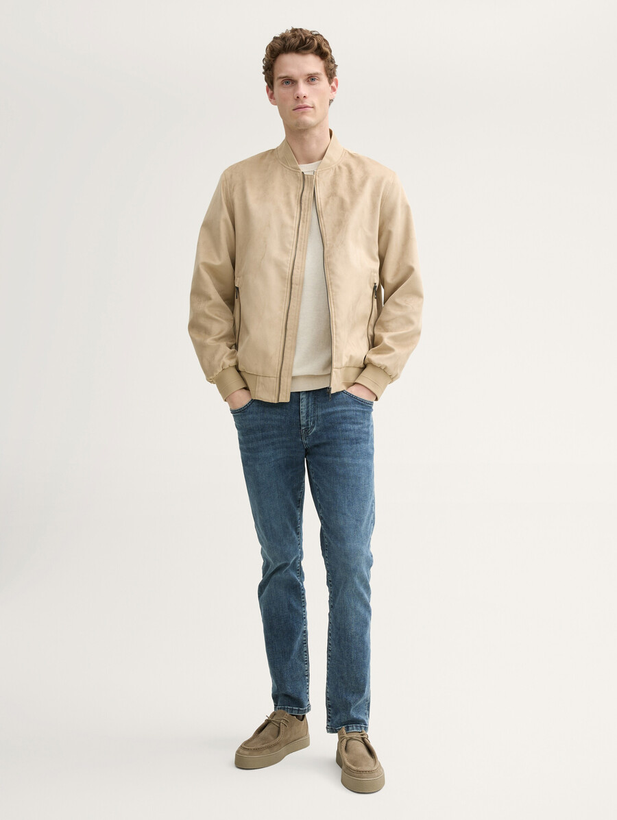 blouson aviateur aspect daim