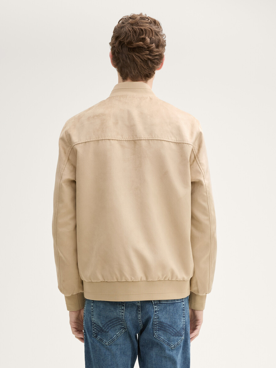 blouson aviateur aspect daim