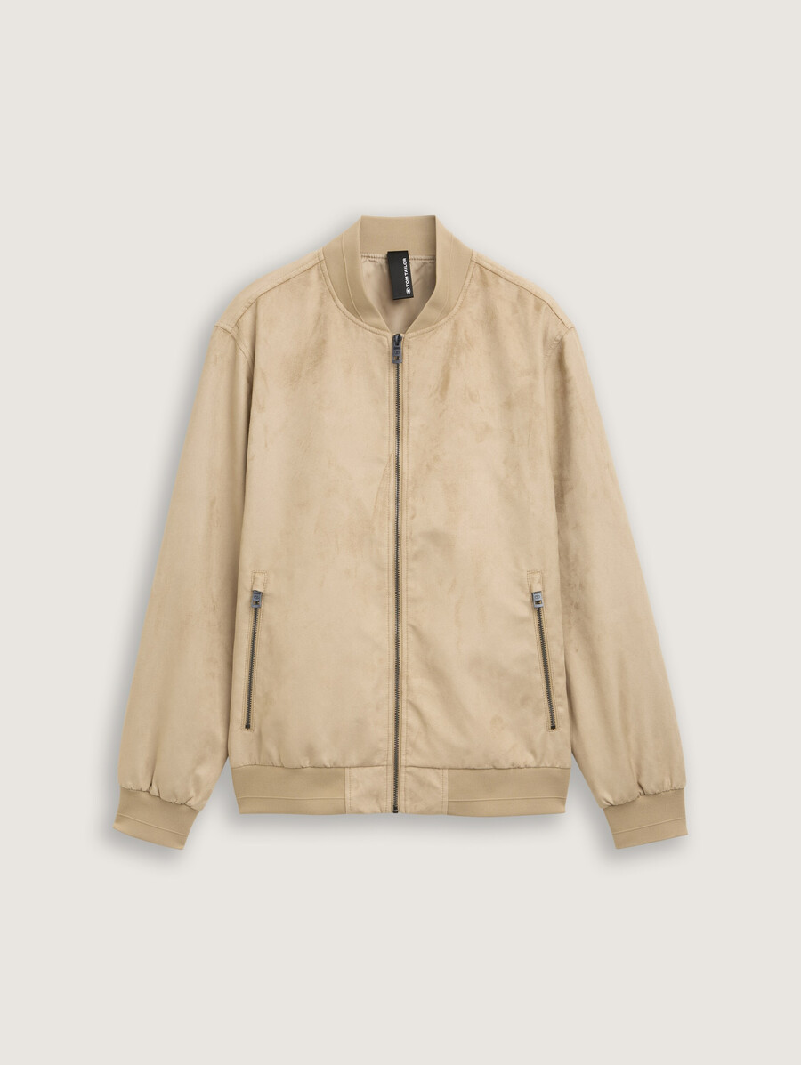 blouson aviateur aspect daim