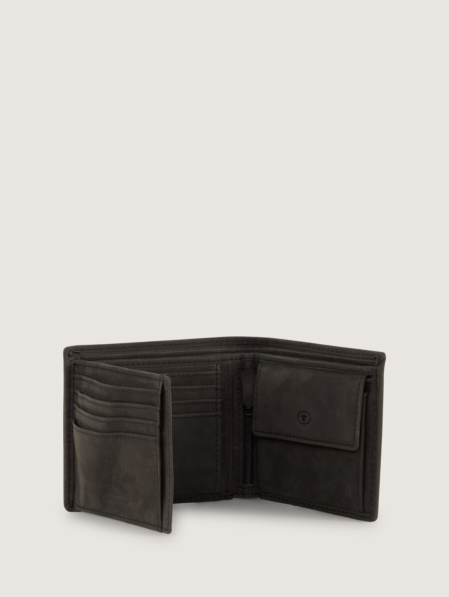 portefeuille en cuir ttron