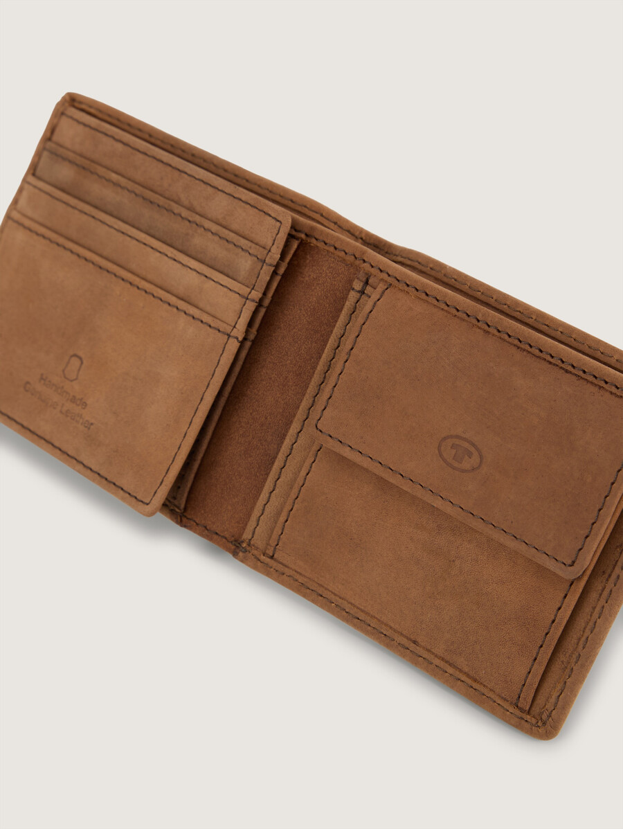 portefeuille en cuir ttron