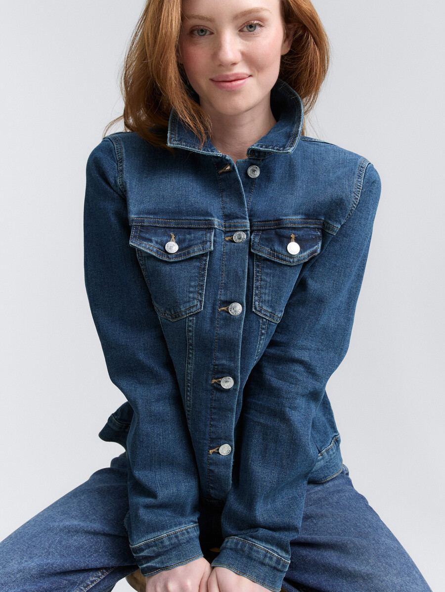 veste en jean en coton bio