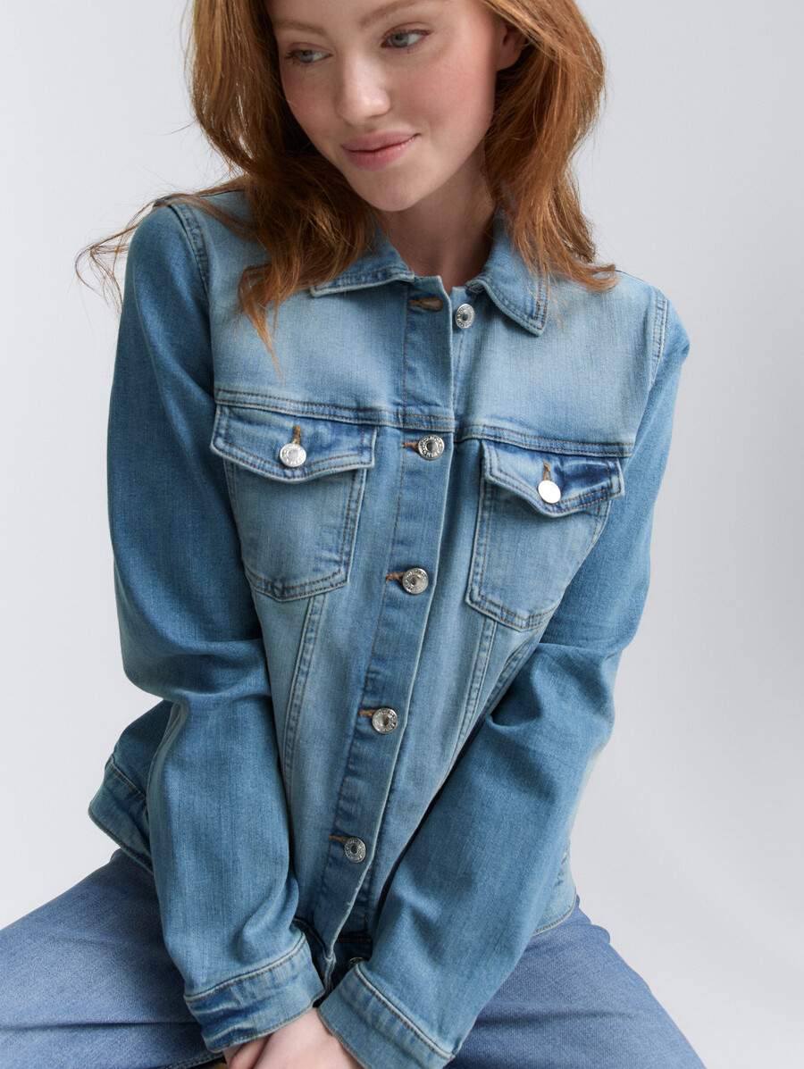 veste en jean en coton bio