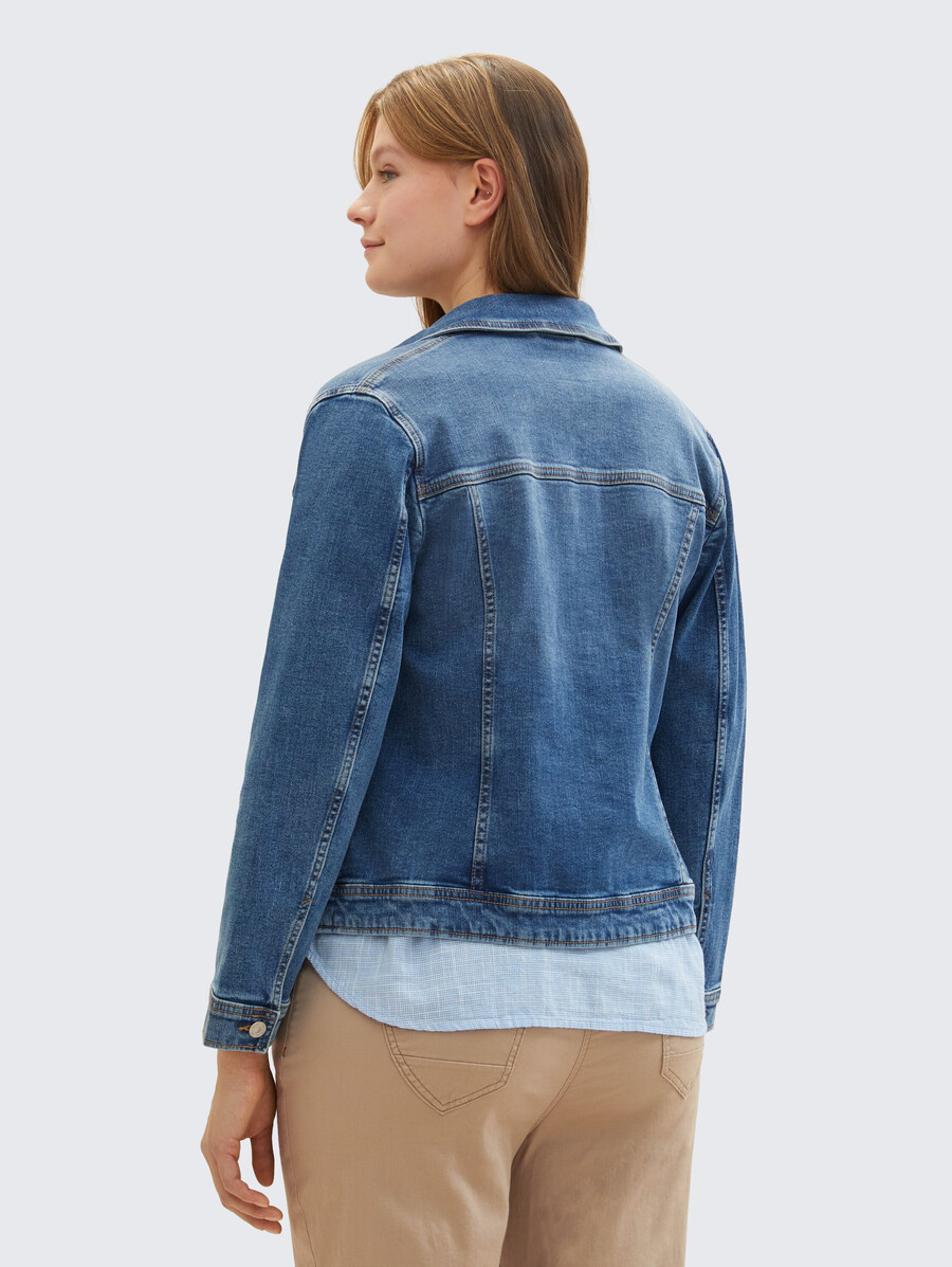 veste en jean grande taille avec doublure en coton bio