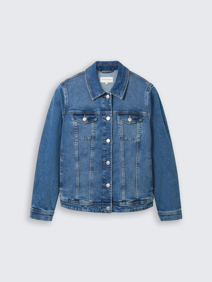veste en jean grande taille avec doublure en coton bio
