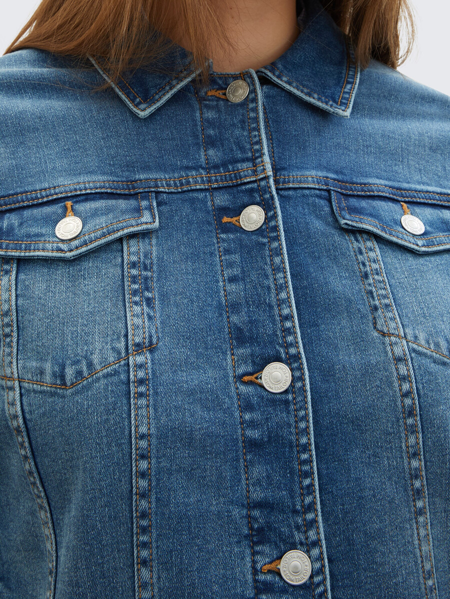 veste en jean grande taille avec doublure en coton bio