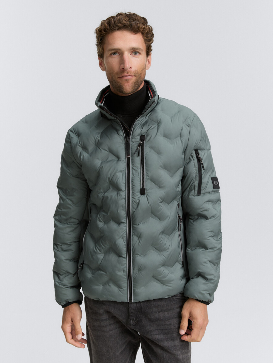 veste matelassée hybride avec capuche escamotable