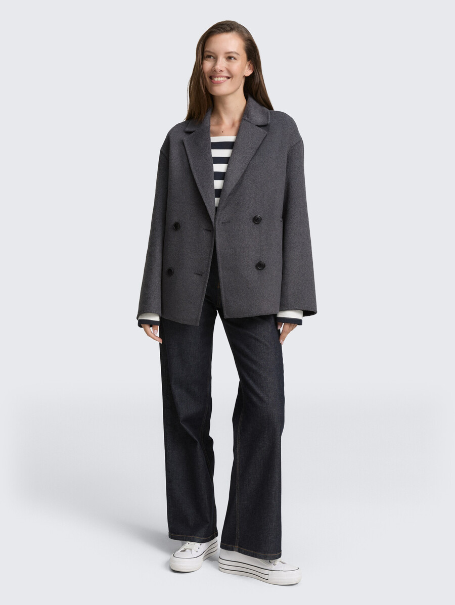 veste caban en laine