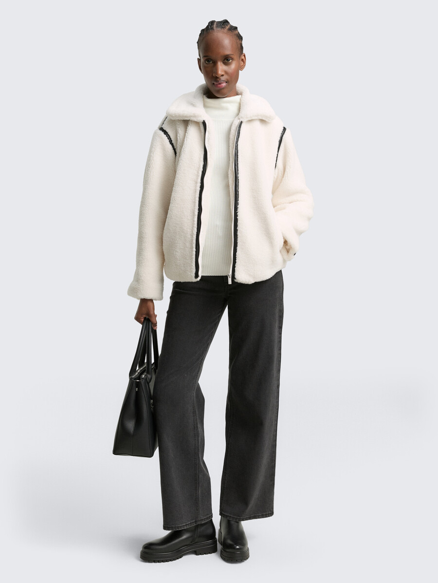 veste teddy ample