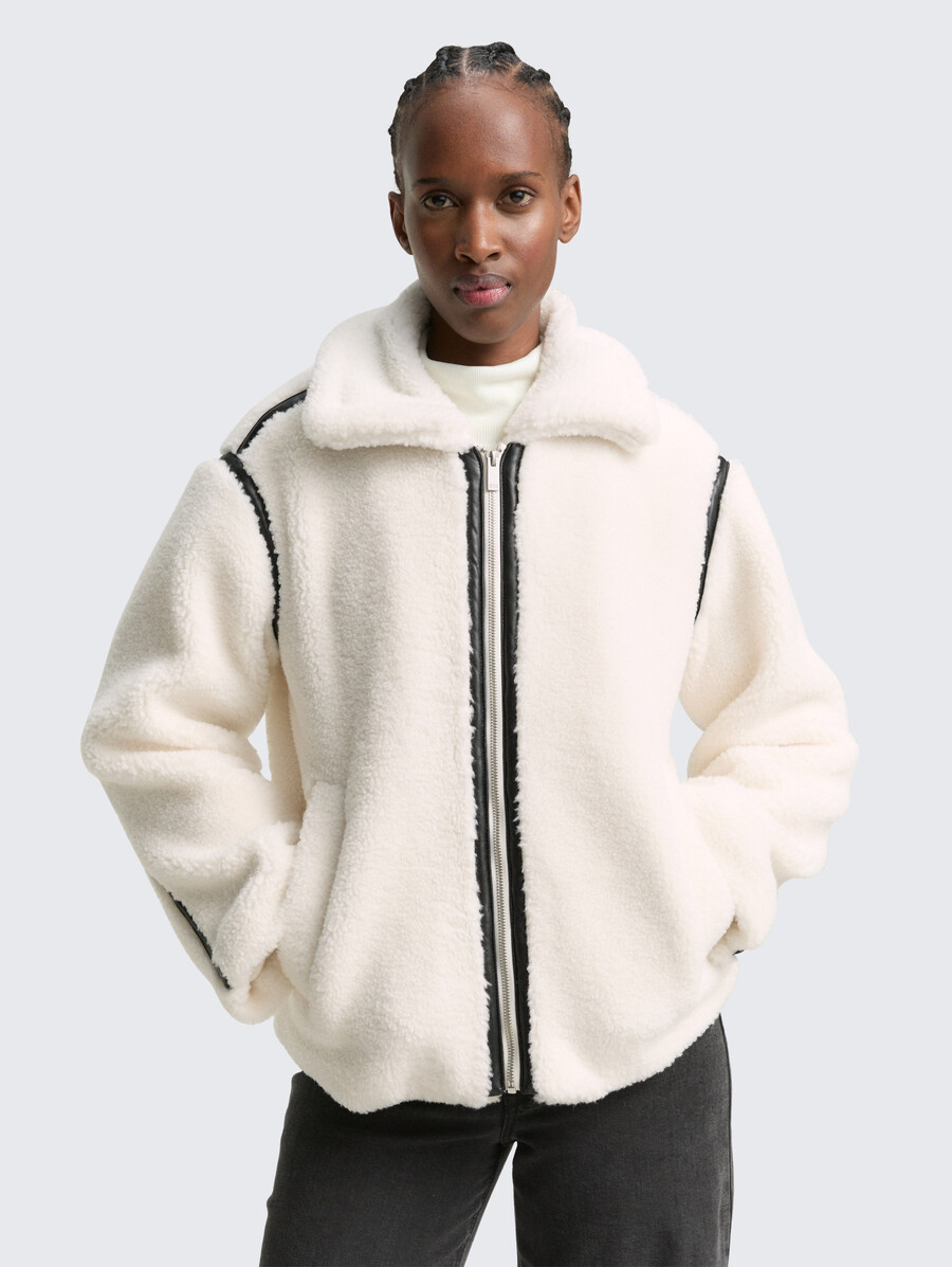 veste teddy ample