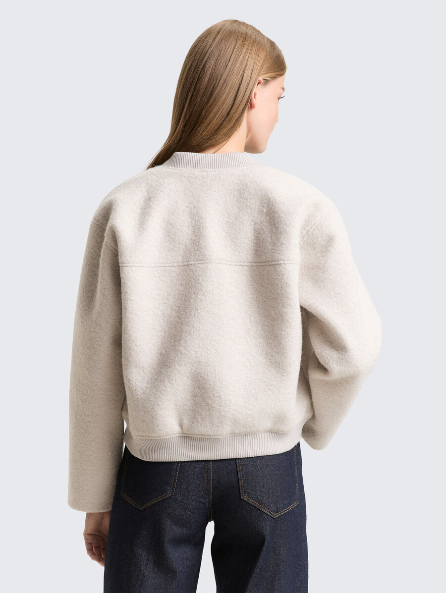 blouson aviateur en bouclé