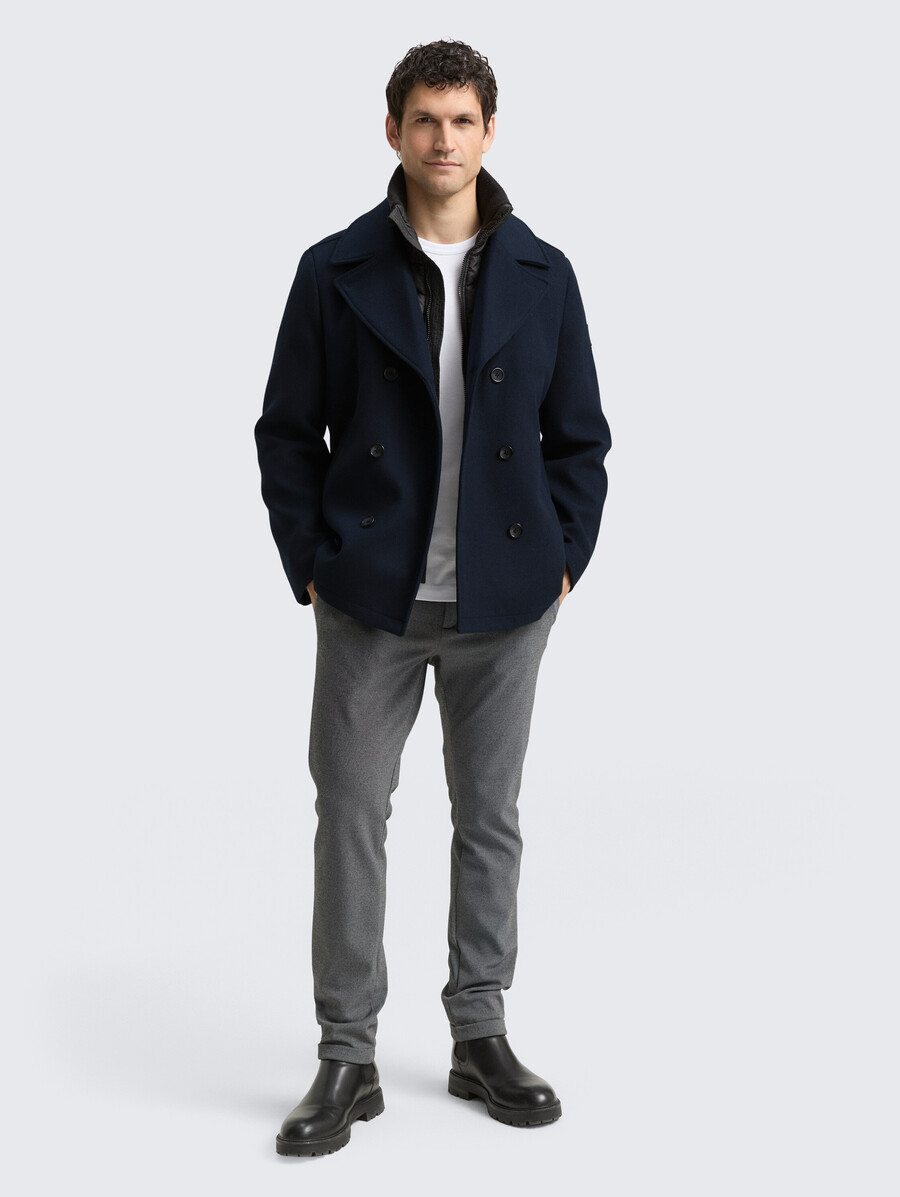 veste en laine 2 en 1 avec veste intérieure amovible