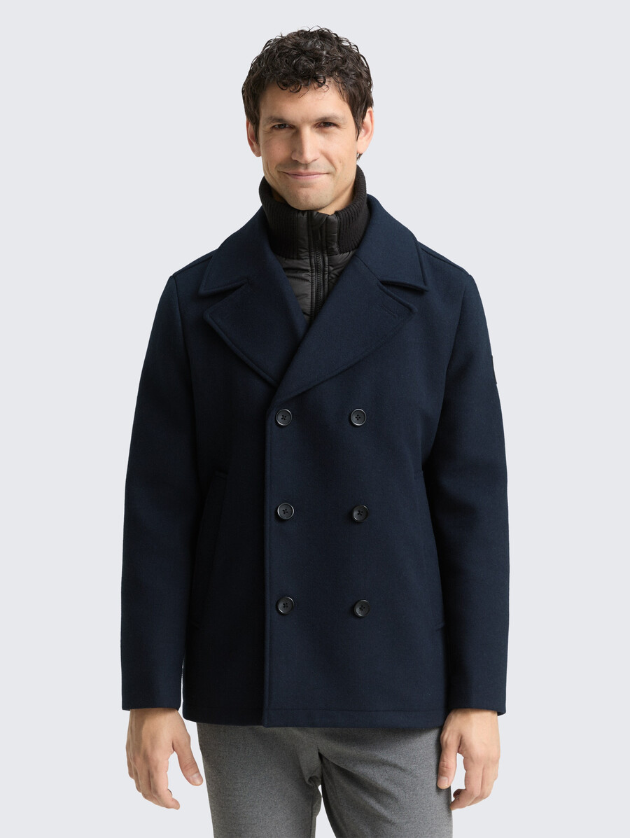 veste en laine 2 en 1 avec veste intérieure amovible