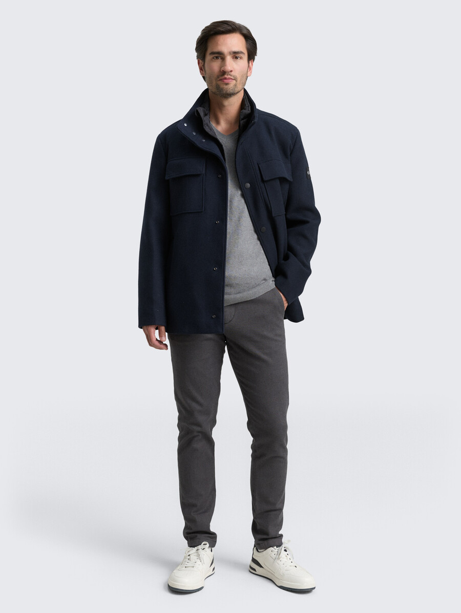 veste en laine 2 en 1 avec veste intérieure amovible