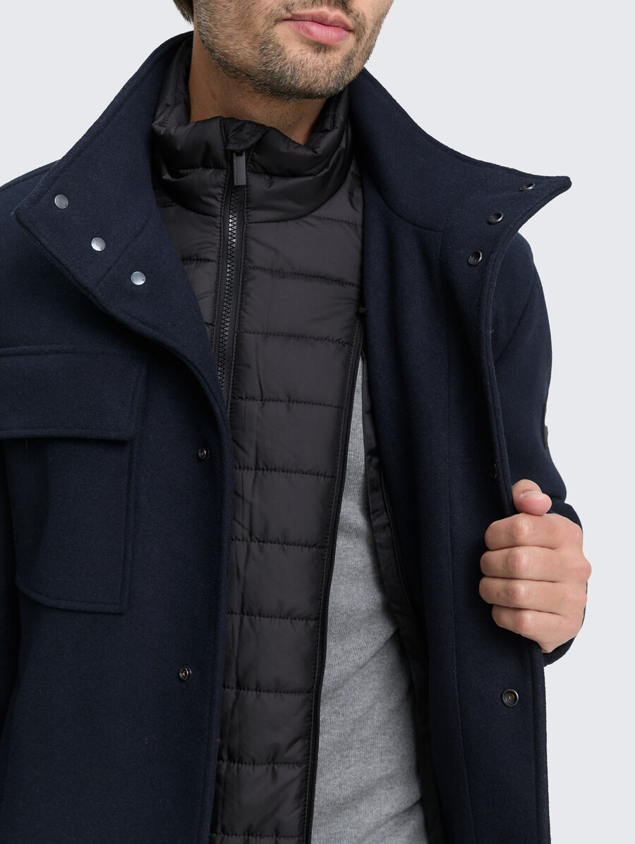 veste en laine 2 en 1 avec veste intérieure amovible