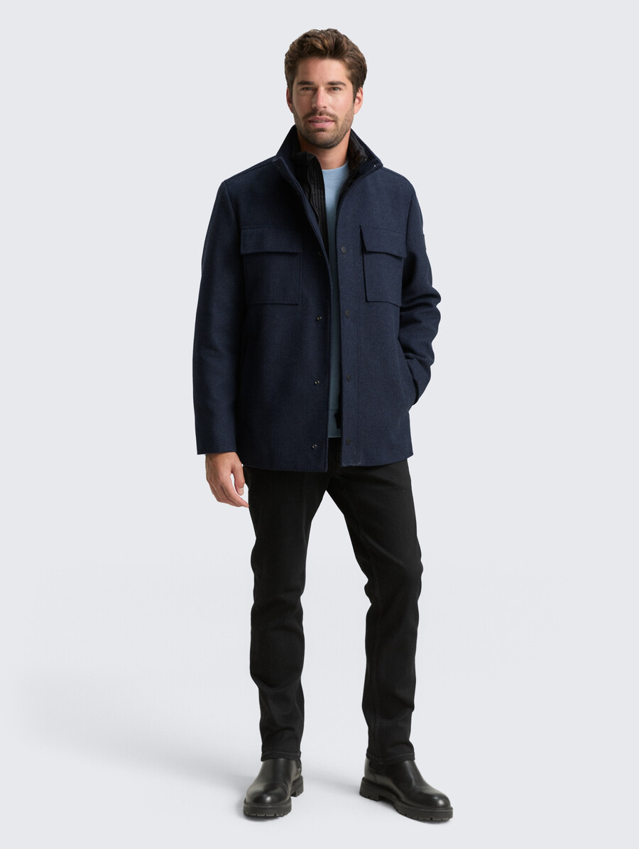 veste en laine 2 en 1 avec veste intérieure amovible