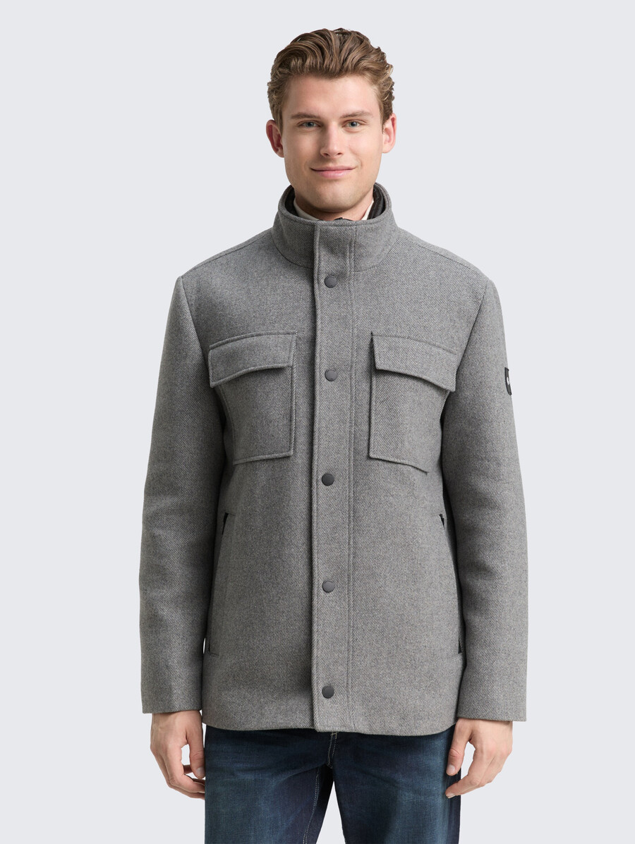 veste en laine 2 en 1 avec veste intérieure amovible