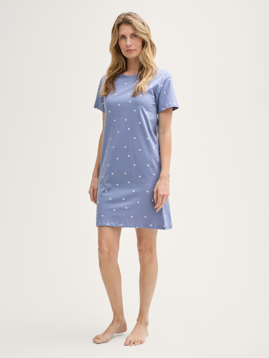 chemise de nuit à pois