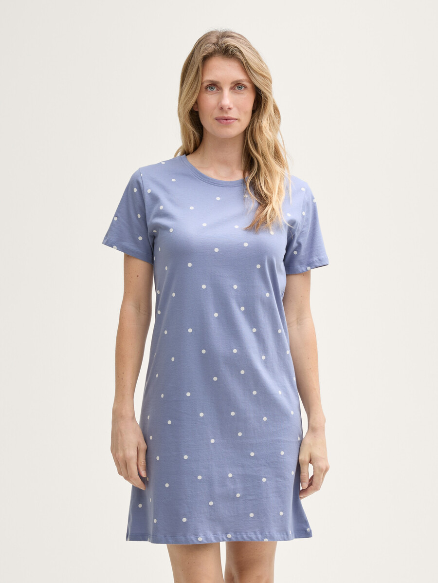 chemise de nuit à pois